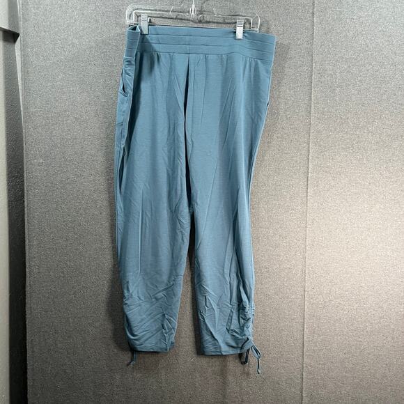 Belle by Kim Gravel Petite Change of Seasons Ankle Pants Steele Blue,LP - Picture 1 of 7